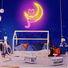 Néon Chat sur la Lune